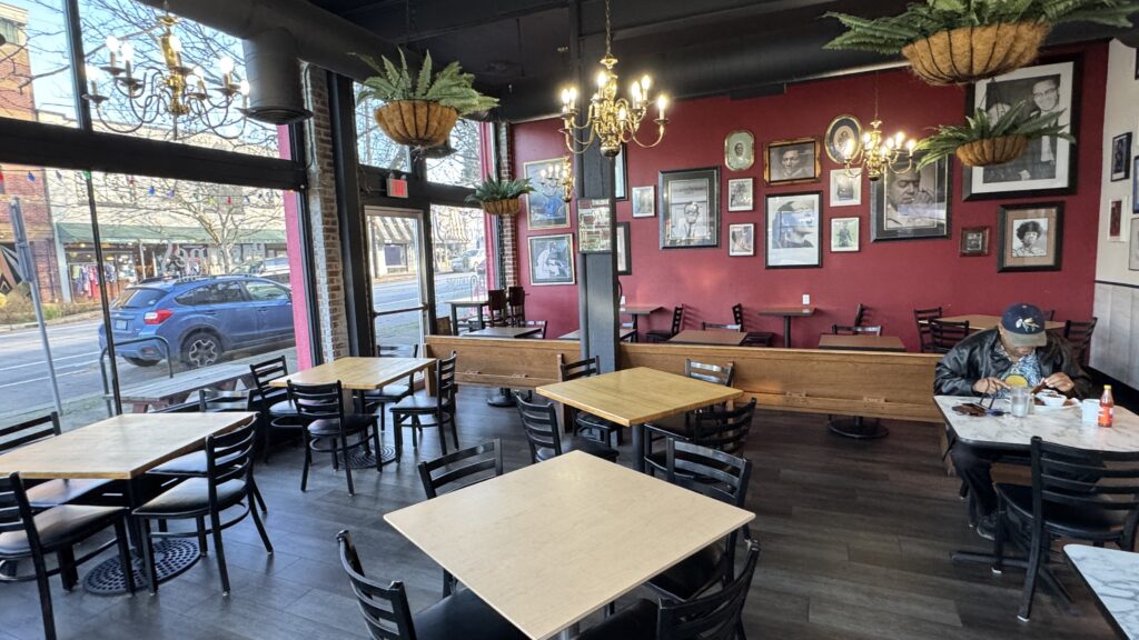 Inside the Po' Shine's Restaurant